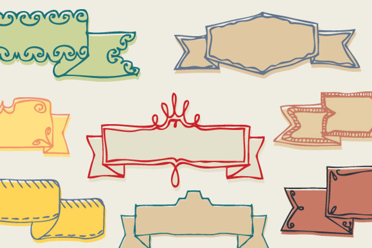 Hello | Hand drawn Ribbons &Alphabet, a Templates & Theme by Frisk Shop (Photo 2 of 4)