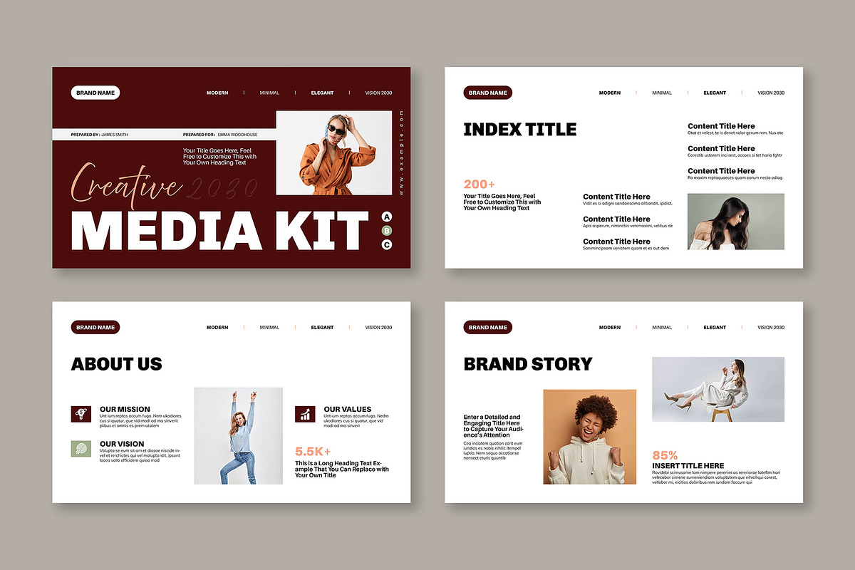 Media Press Kit Presentation, a Presentation Template by Mighty-Slide (Photo 2 of 4)