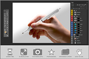 Pen Mockup Held in Hand PSD, a Pens & Pencil Mockup by Bruno's Shop (Thumbnail 3 of 4)