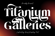 Titanium Galleries Luxury Serif Font, a Serif Font by 177Studio (Thumbnail 1 of 8)