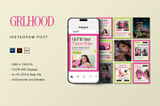GRLHood - Instagram Post, a Social Media Template by StreaksideStd (Thumbnail 1 of 3)