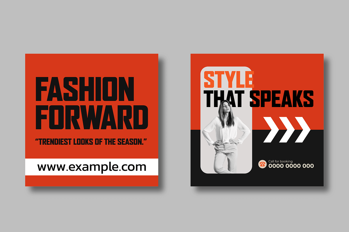 Modern Fashion Post Template Layout, a Social Media Template by MightyDesign (Photo 3 of 8)