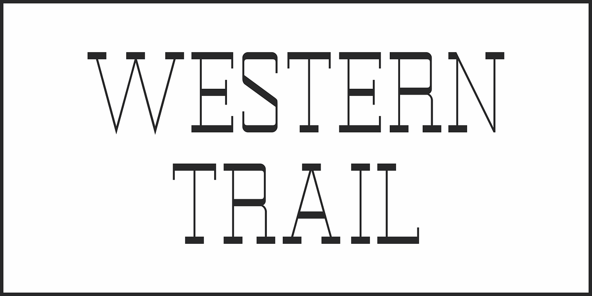 Western Trail JNL, a Font by Jeff Levine Fonts (Photo 2 of 5)