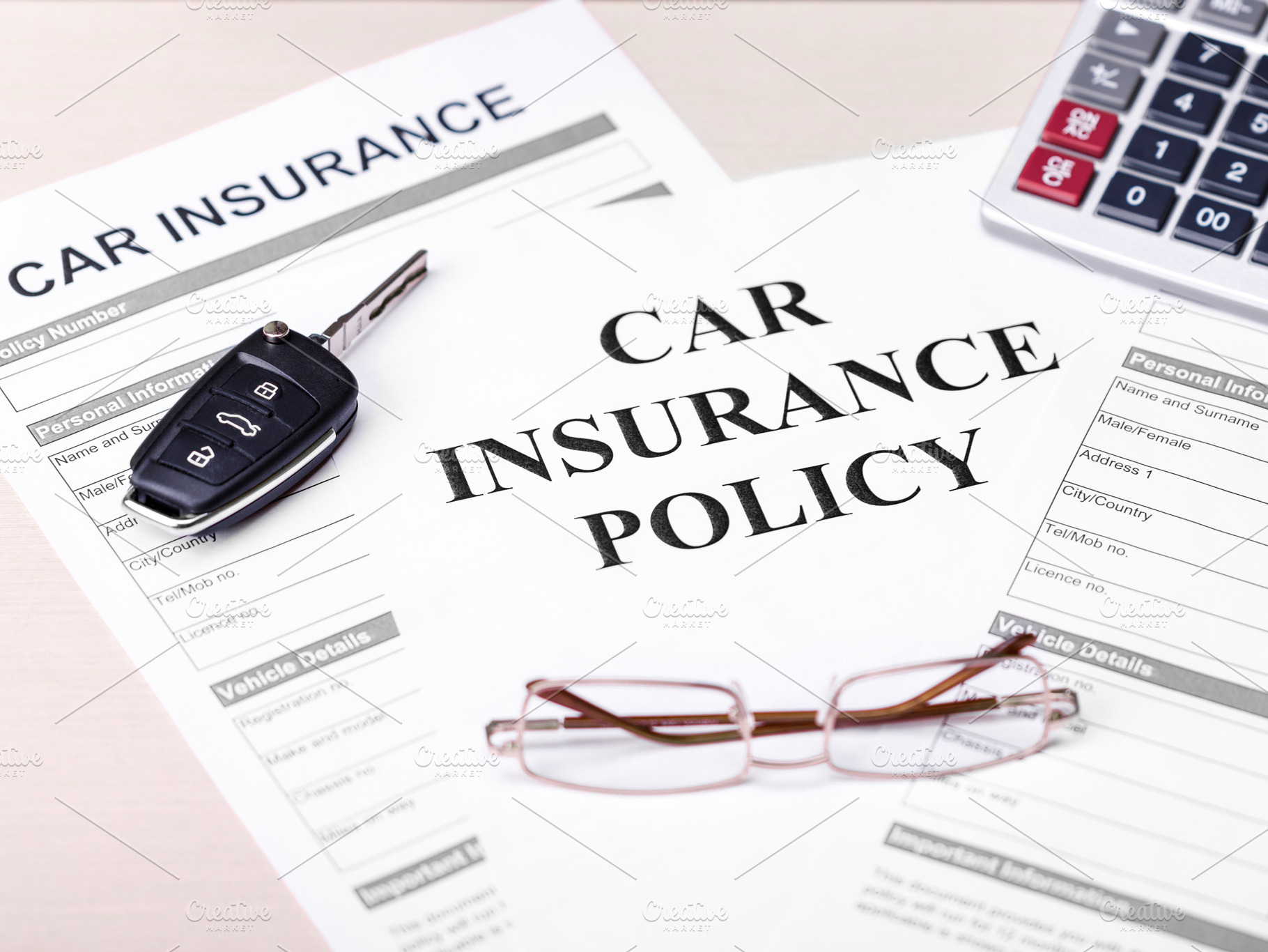 Car Insurance Policy. Document, a Business Photo by FineArtStudio