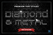 Diamond & Metal #3 - 18 Text Styles, a Layer Style Add-On by Jonas Stensgaard (Thumbnail 3 of 21)