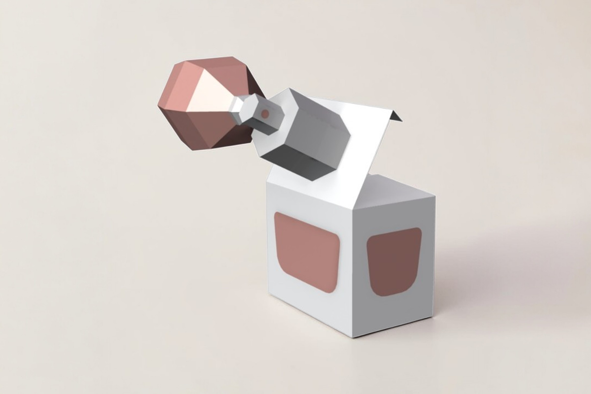 Perfume bottle favor - 3d papercraft, a Print Template by PAPER amaze (Photo 3 of 6)