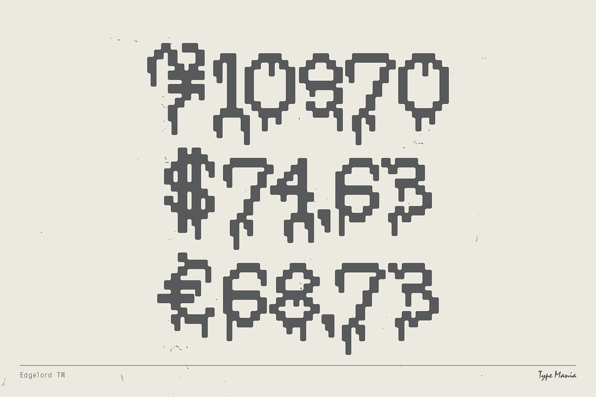 Edgelord TM – Medieval 8-bit Font, a Blackletter Font by Type Mania (Photo 8 of 10)