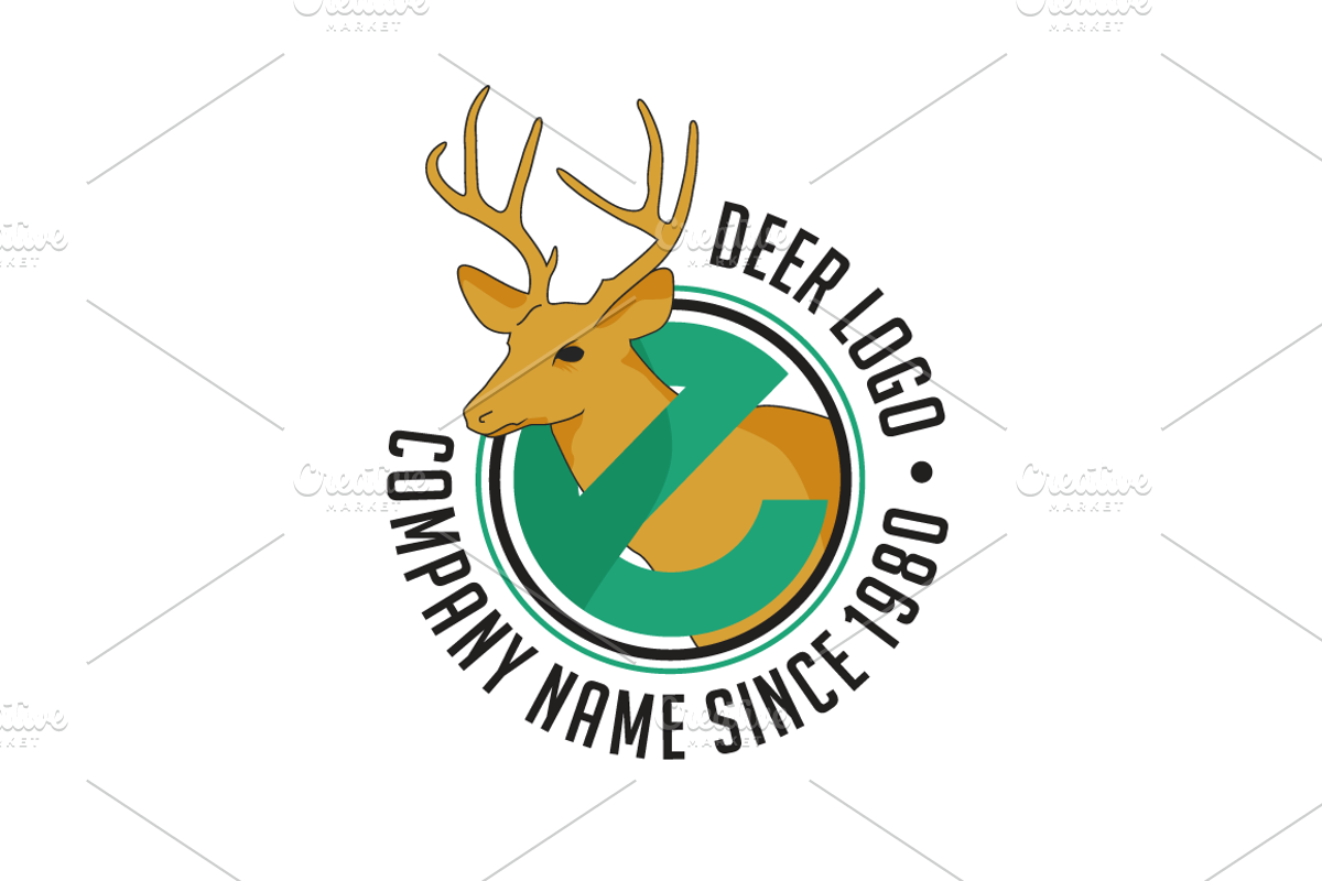 Deer Company Logo Design, a Branding & Logo Template by Florin Chitic