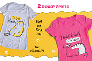 Cool Cat collection: patterns, print, an Animal Illustration by Zooza Art (Thumbnail 4 of 6)