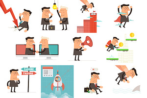 Businessman concept collection