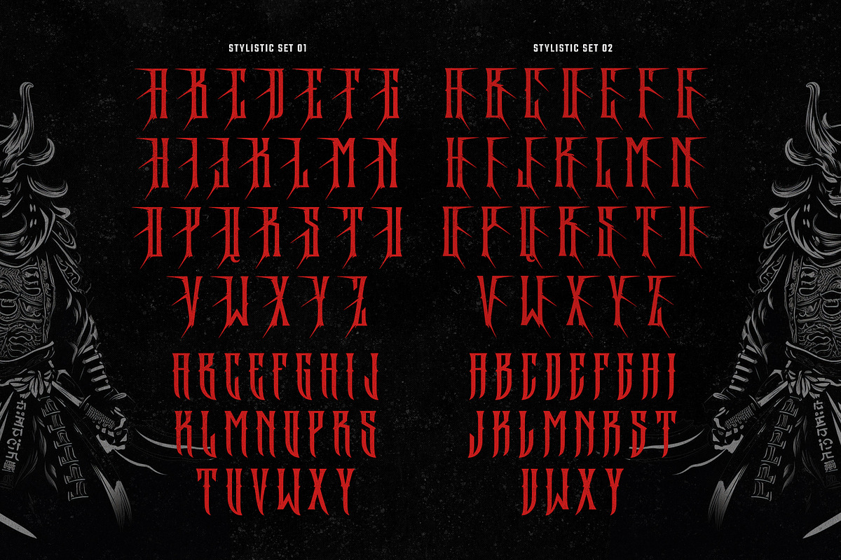 Rockakura typeface, a Blackletter Font by alit design (Photo 4 of 17)