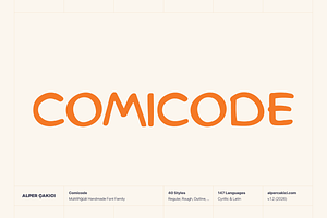 Comicode Handwritten Typeface, a Handwritten Font by alpercakici