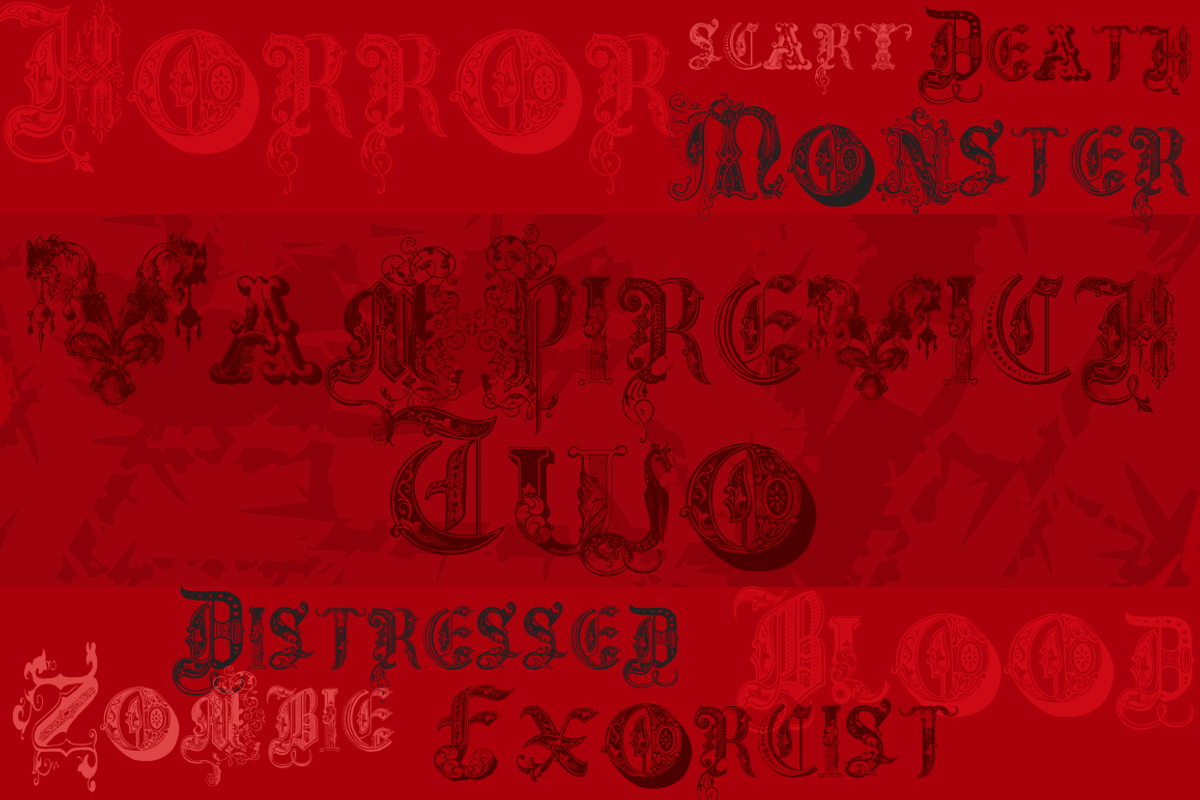 Vampirevich - pack with 3 fonts preview 2