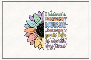 I Became Emergency Nurse PNG, a Work Illustration by CraftArtStudio