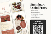 Terracotta Wedding Website Invite, a Landing Page Template by Everyday Perfection (Thumbnail 4 of 12)
