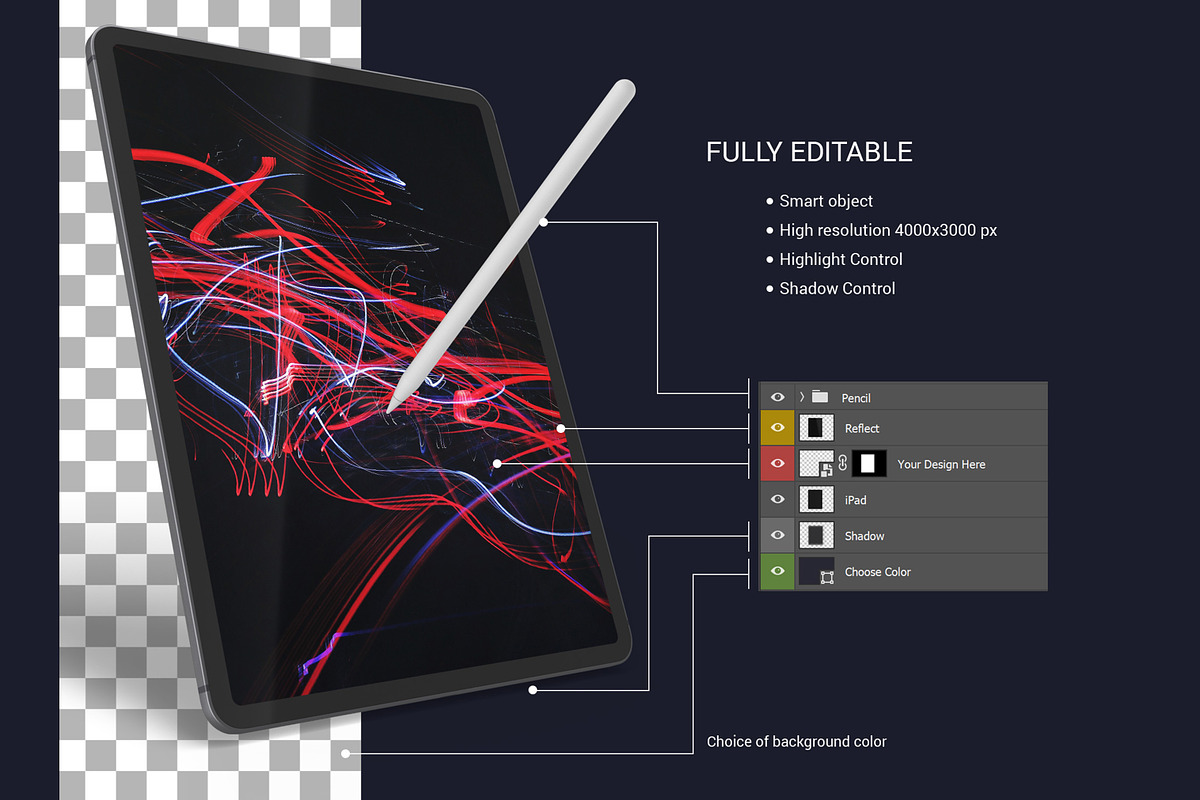 iPad Pro Mockup Set, an iPad Mockup by Seven Lights (Photo 2 of 13)