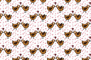 Patterns with cartoon birdies, a Pattern Graphic by Lyolya Profitrolya (Thumbnail 3 of 7)