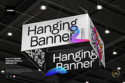 8x3.5 Ft Hanging Display Mockup, an Advertising Mockup by creatsy5 (Thumbnail 1 of 9)