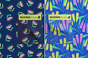 Bright Retro Floral Pattern Set, a Pattern Graphic by Asya Melkonyan Patterns (Thumbnail 7 of 16)
