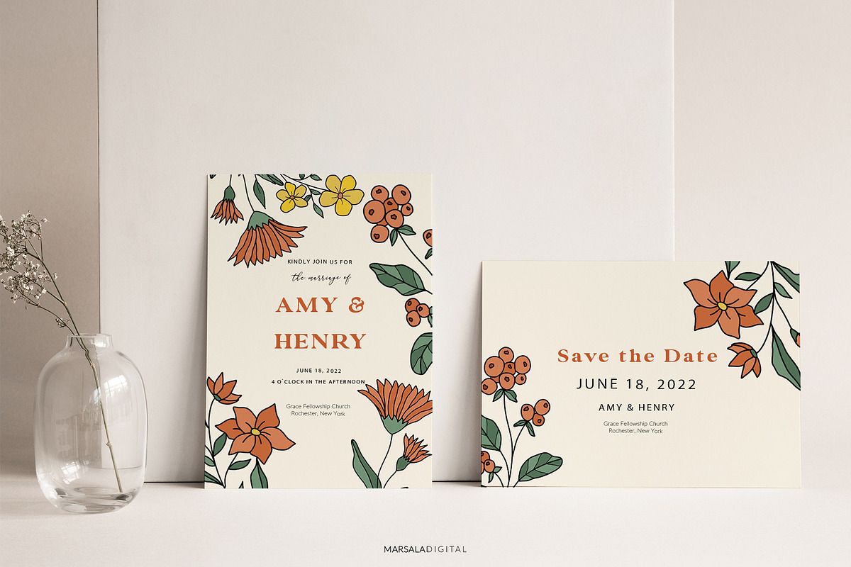 Wildflowers Botanical Line Art, an Illustration by Kaya Fonts (Photo 2 of 18)