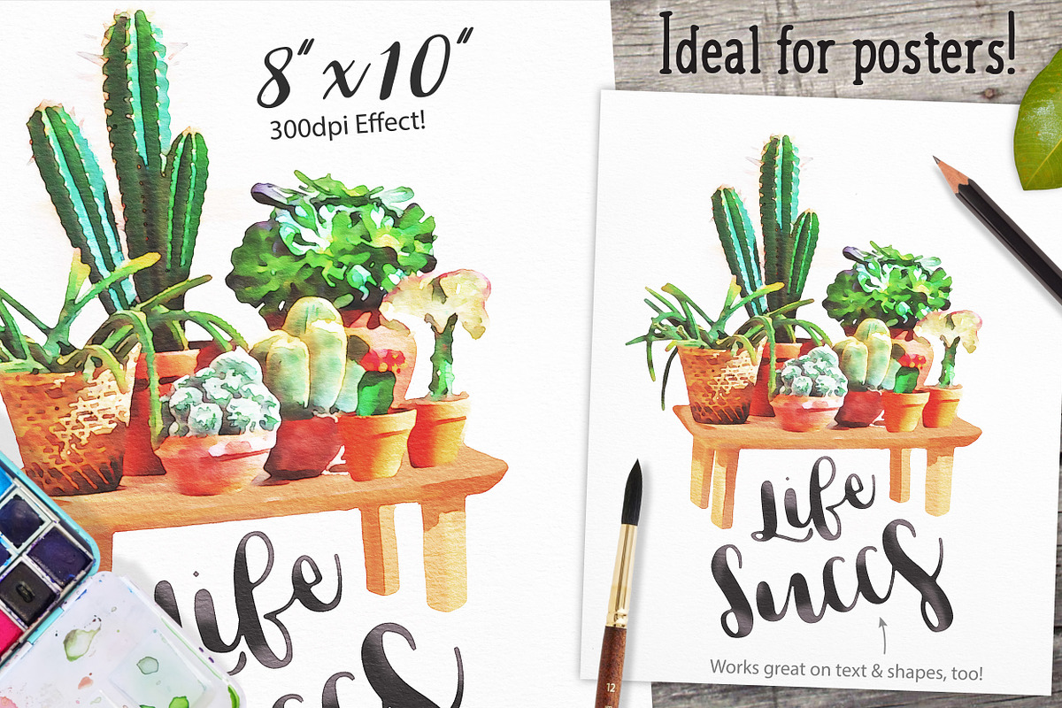 Watercolor Photo Effect Pro, a Plug-in Add-On by Drifter Studio (Photo 8 of 11)
