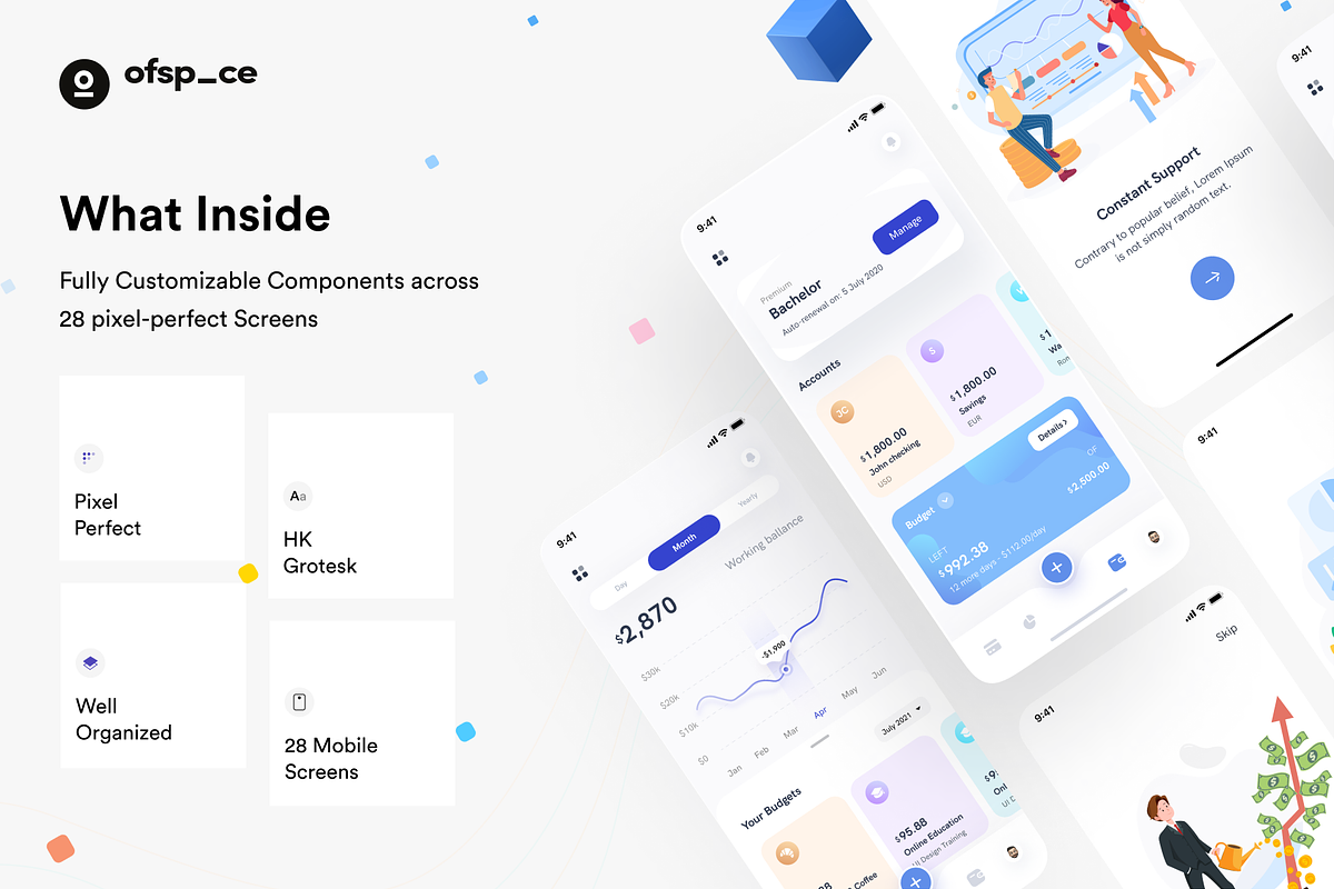 Cost Management App, an App Template by Ofspace Digital Agency (Photo 2 of 4)