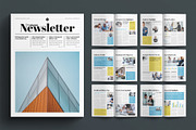 Company Newsletter Template, a Brochure Template by E-Type (Thumbnail 1 of 7)
