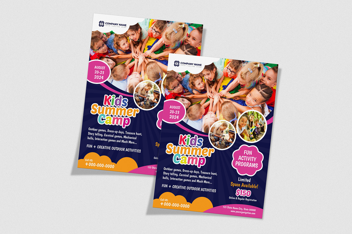Kids Summer Camp Flyer, a Flyer Template by Designscozy (Photo 5 of 5)