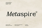 Metaspire - Modern Display Serif, a Serif Font by Bale Type (Thumbnail 1 of 9)