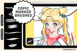 Procreate Copic Marker Brushes