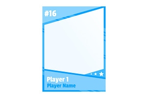 Game sports card template, a Texture Illustration by Things for designers
