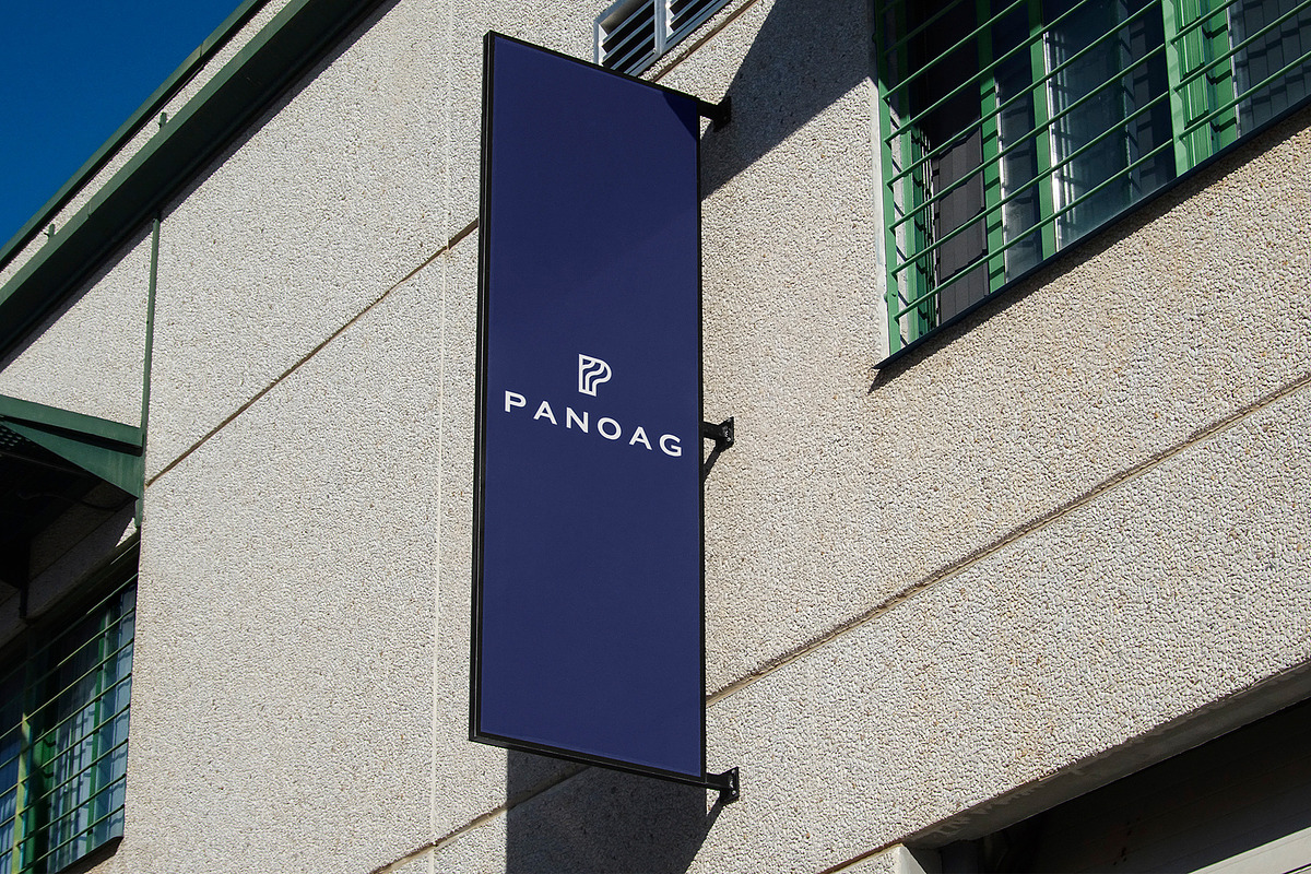 Logo Mockup Flag Sign, an Advertising Mockup by Asylab (Photo 2 of 5)