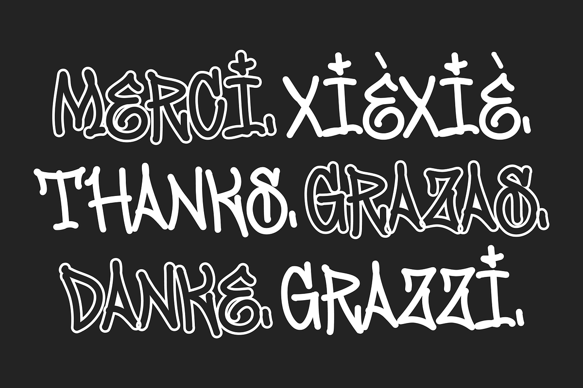 Jumpis Graffiti Typeface, a Handwritten Font by Fitrah Type (Photo 4 of 12)