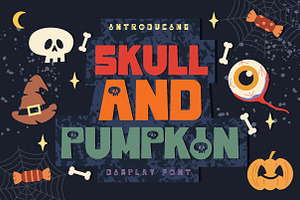 Skull And Pumpkin
