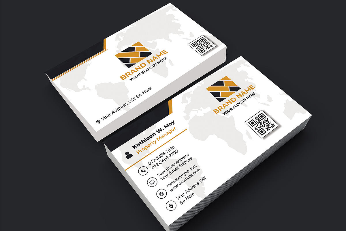 Typography Business Card PSD preview 6