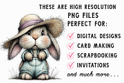 Cute Easter Bunny Clipart, an Illustration by Libby Wishes (Thumbnail 4 of 6)
