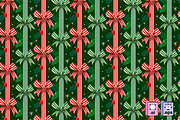 Red Green Festive Ribbon Stripes, a Pattern Graphic by MISS CHATZ (Thumbnail 2 of 3)