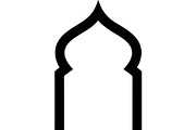 Minimal Islamic Arch Silhouette, an Object Graphic by Creativeshirt (Thumbnail 16 of 17)
