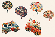 FOLK MEDICAL CLIPART PACK, an Education Illustration by Daring Digies (Thumbnail 5 of 9)
