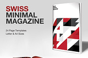 Swiss Minimal InDesign Magazine, a Magazine Template by Cardeo (Thumbnail 1 of 5)