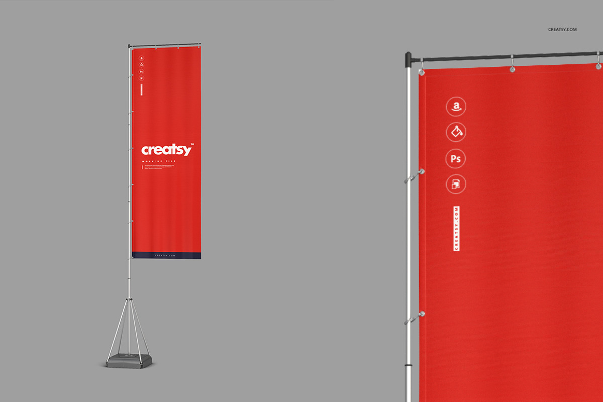 Outdoor Flags Mockup Set, an Object Graphic by creatsy2 (Photo 4 of 15)