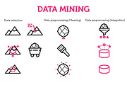 Data Mining Icons, an Outline Icon by Sarunw (Thumbnail 2 of 5)
