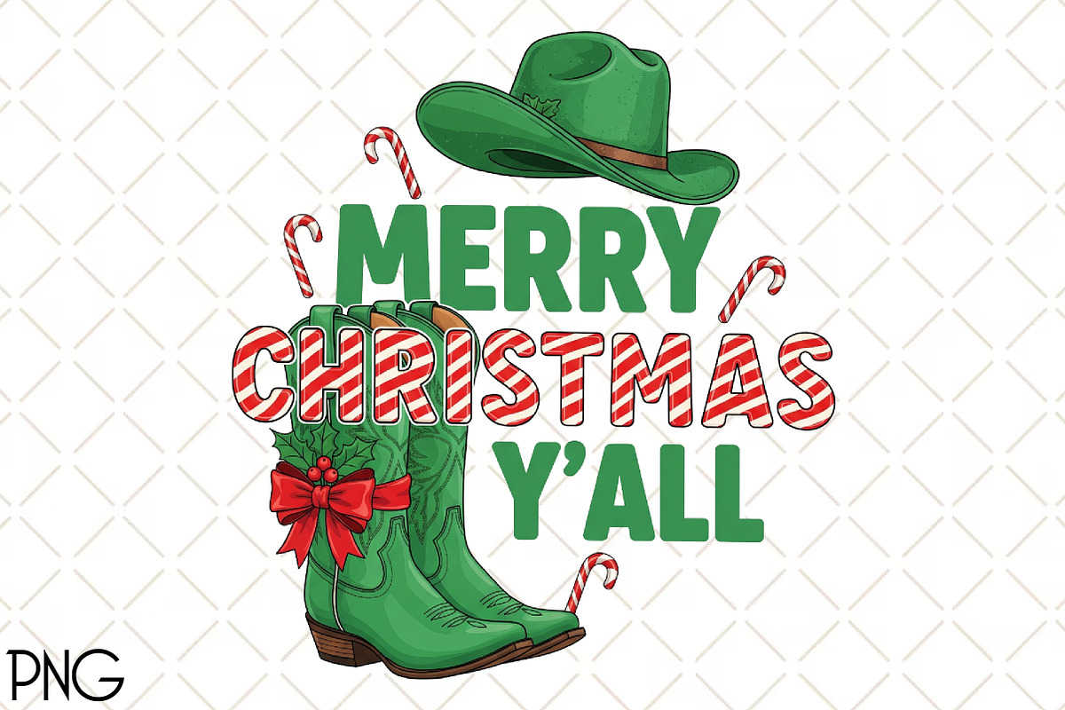 Cowboy Christmas, Merry Christmas, an Illustration by Black Bird Studio (Photo 1 of 4)