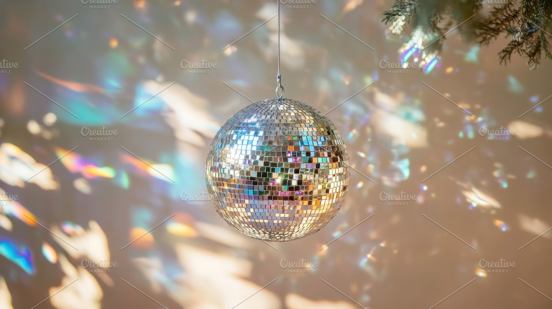Disco ball shining bright, a Photo by Beautiful things