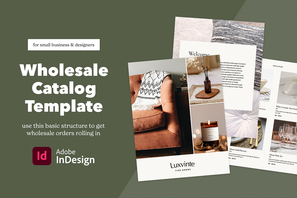 InDesign Wholesale Catalog Template, a Brochure Template by Dandymark (Photo 1 of 10)
