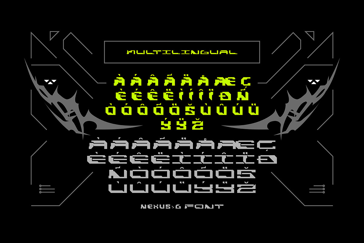 NEXUS-G | Modern Pixel Font, a Sans Serif Font by Nol 3 Studio (Photo 7 of 9)