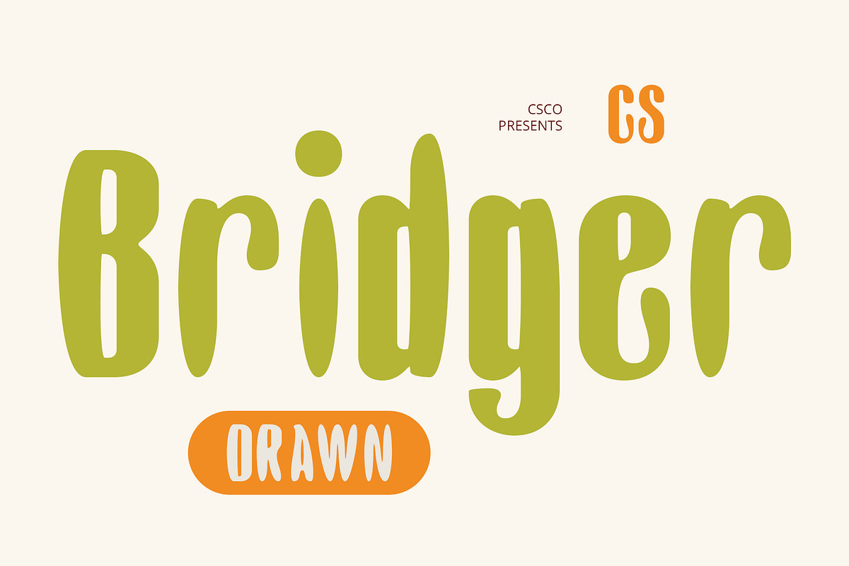 CS Bridger Drawn, a Sans Serif Font by Craft Supply Co. (Photo 1 of 8)