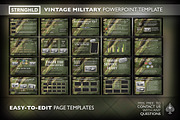 Vintage Military Powerpoint Template, a Presentation Template by Strongholdbrand (Thumbnail 3 of 3)
