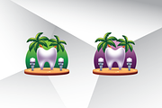 Beach Dentist Logo Template, a Branding & Logo Template by Heavtryq Design (Thumbnail 2 of 4)