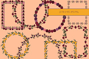 Botanical fruit clipart & frames, a Food Illustration by Carpet Tapete Pretzel (Thumbnail 3 of 11)